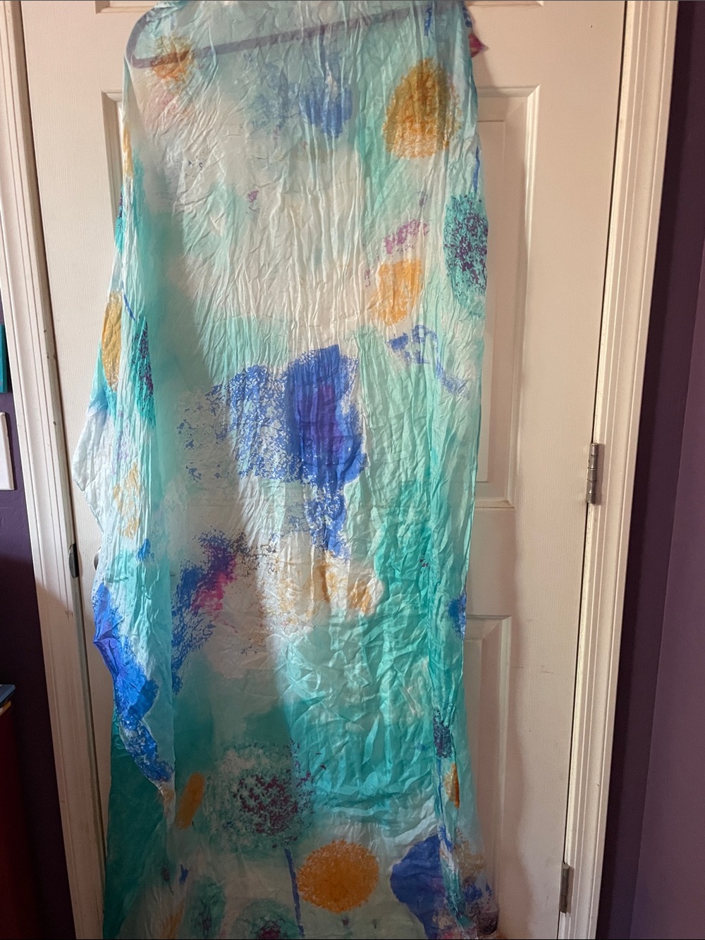 FLORAL SILK WRAP - Picture 5 of 8